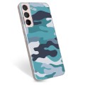 Samsung Galaxy S22 5G TPU Cover - Blå Camouflage