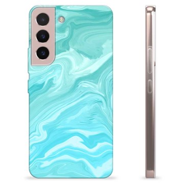 Samsung Galaxy S22 5G TPU Cover - Blå Marmor