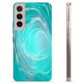 Samsung Galaxy S22 5G TPU Cover - Turkis Swirl