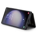 Samsung Galaxy S22 Ultra 5G Caseme C22-etui RFID-kortpung - Sort