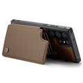 Samsung Galaxy S22 Ultra 5G Caseme C22-etui RFID-kortpung - Brun