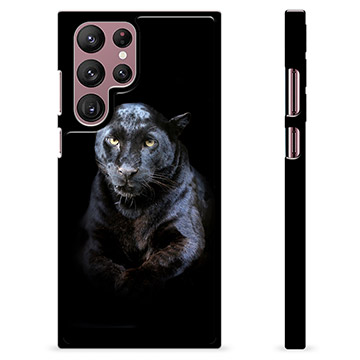Samsung Galaxy S22 Ultra 5G Beskyttende Cover - Sort Panter