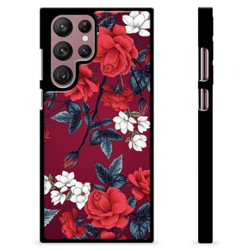 Samsung Galaxy S22 Ultra 5G Beskyttende Cover - Vintage Blomster