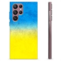 Samsung Galaxy S22 Ultra 5G TPU Cover Ukrainsk Flag - Tofarvet