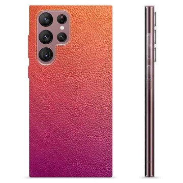 Samsung Galaxy S22 Ultra 5G TPU Cover - Ombre Læder