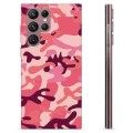 Samsung Galaxy S22 Ultra 5G TPU Cover - Pink Camouflage