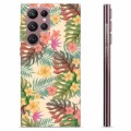 Samsung Galaxy S22 Ultra 5G TPU Cover - Lyserøde Blomster