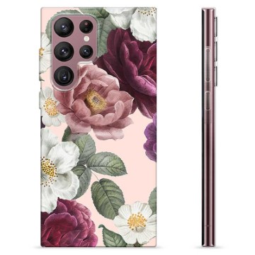 Samsung Galaxy S22 Ultra 5G TPU Cover - Romantiske Blomster