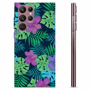 Samsung Galaxy S22 Ultra 5G TPU Cover - Tropiske Blomster