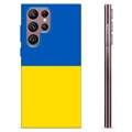 Samsung Galaxy S22 Ultra 5G TPU Cover Ukrainsk Flag - Gul og lyseblå