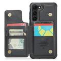 Samsung Galaxy S22+ 5G Caseme C22-etui RFID-kortpung - Sort