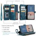 Samsung Galaxy S23 5G Caseme 2-i-1 Multifunktionel Pung - Blå