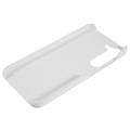 Samsung Galaxy S23 5G Gummibelagt Plastik Cover - Hvid