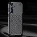 Samsung Galaxy S23 FE Beetle Karbonfiber TPU Cover - Sort