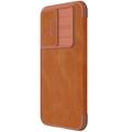 Samsung Galaxy S23 FE Nillkin Qin Pro Flip Cover - Brun
