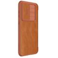 Samsung Galaxy S23 FE Nillkin Qin Pro Flip Cover - Brun