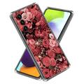 Samsung Galaxy S23 FE Stilfuld Ultra-Slim TPU Cover - Røde Blomster