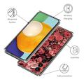 Samsung Galaxy S23 FE Stilfuld Ultra-Slim TPU Cover - Røde Blomster