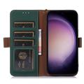 Samsung Galaxy S23 FE Læderpung med RFID - Grøn