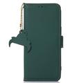 Samsung Galaxy S23 FE Læderpung med RFID - Grøn