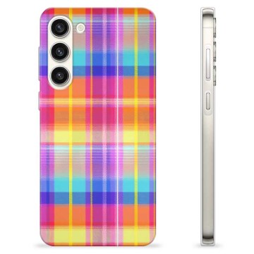 Samsung Galaxy S23+ 5G TPU Cover - Flannel Skjorte