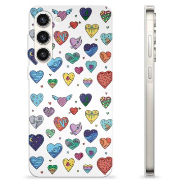Samsung Galaxy S23+ 5G TPU Cover - Hjerter
