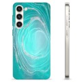 Samsung Galaxy S23+ 5G TPU Cover - Turkis Swirl
