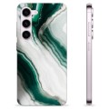 Samsung Galaxy S23 5G TPU Cover - Smaragd Marmor