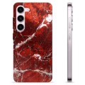 Samsung Galaxy S23 5G TPU Cover - Rød Marmor