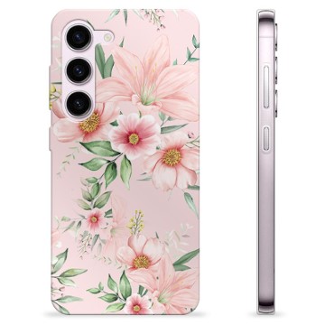 Samsung Galaxy S23 5G TPU Cover - Vandfarveblomster
