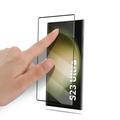 Samsung Galaxy S23 Ultra 5G Mocolo Full Size Hærdet Glas - 9H - Sort Kant