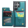 Samsung Galaxy S23 Ultra 5G Caseme C22-etui RFID-kortpung - Grøn