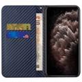 Samsung Galaxy S23 Ultra 5G Pung Cover - Karbonfiber - Blå