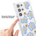 Samsung Galaxy S23 Ultra Fashion TPU Cover - blomster / jordbær