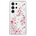 Samsung Galaxy S23 Ultra Fashion TPU Cover - lyserøde blomster