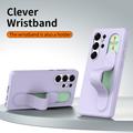 Samsung Galaxy S23 Ultra Smart hybrid cover med stående greb - Lilla
