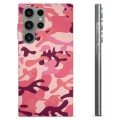 Samsung Galaxy S23 Ultra 5G TPU Cover - Pink Camouflage