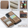 Samsung Galaxy S23+ 5G Caseme C22-etui RFID-kortpung - Brun