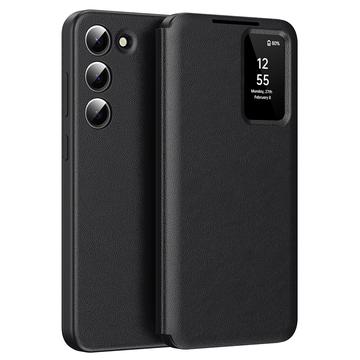 Samsung Galaxy S23+ Smart Clear View Flip Etui med Kortplads