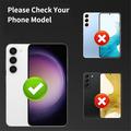 Samsung Galaxy S24 Hat Prince Kamera Linse Skærmbeskyttelse Hærdet Glas - Sort