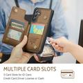 Samsung Galaxy S24 Caseme C22 Cover med RFID-kortpung - Brun