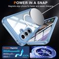 Samsung Galaxy S24 FE Magnetisk Cover med Skærmbeskyttelse Hærdet Glas - MagSafe-kompatibel - Blå