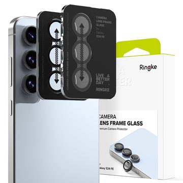 Samsung Galaxy S24 FE Ringke Kamera Linse Hærdet Glas Beskytter - 2 Stk. - Sort