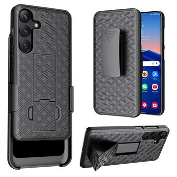 Samsung Galaxy S24 Hybrid Cover med Bælteklips - Sort
