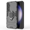 Samsung Galaxy S24 Hybrid Cover med Ring Holder - Sort