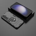 Samsung Galaxy S24 Hybrid Cover med Ring Holder - Sort