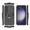 Samsung Galaxy S24 Hybrid Cover med Ring Holder - Sort