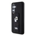 Samsung Galaxy S24 Karl Lagerfeld Saffiano Grip Stand Case - Sort