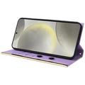 Samsung Galaxy S24 Luksus Vatteret Pung - Lilla