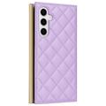 Samsung Galaxy S24 Luksus Vatteret Pung - Lilla